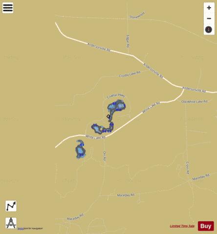 Crosby Lake depth contour Map - i-Boating App