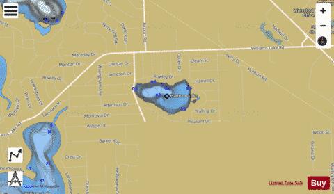 Huntoon Lake depth contour Map - i-Boating App