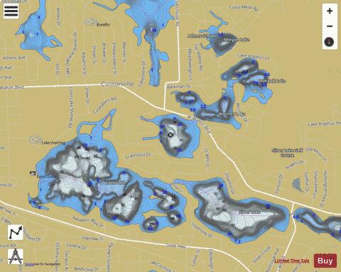 Schoolhouse Lake depth contour Map - i-Boating App