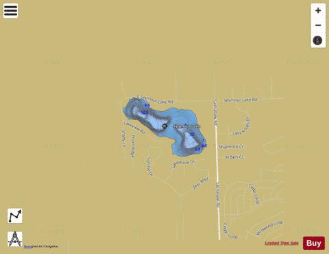 Seymour Lake depth contour Map - i-Boating App