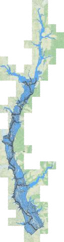Walter F George Reservoir depth contour Map - i-Boating App