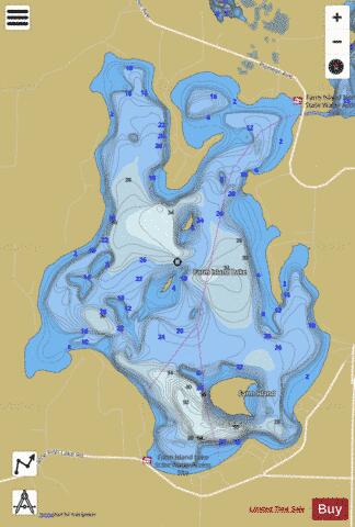 Farm Island depth contour Map - i-Boating App