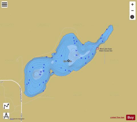 Blind depth contour Map - i-Boating App