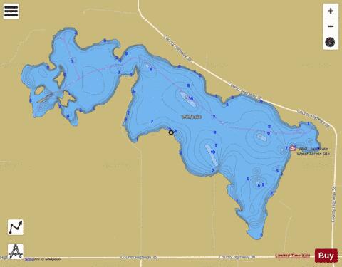 Wolf depth contour Map - i-Boating App