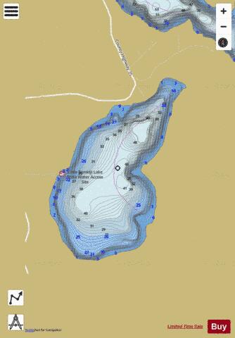 Little Bemidji depth contour Map - i-Boating App