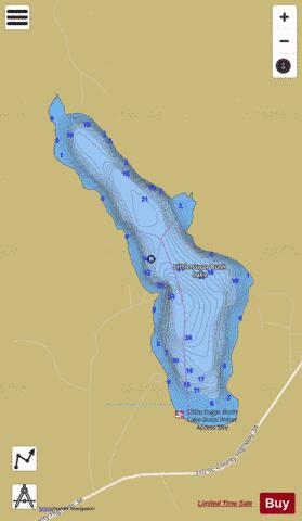 Little Sugar Bush depth contour Map - i-Boating App