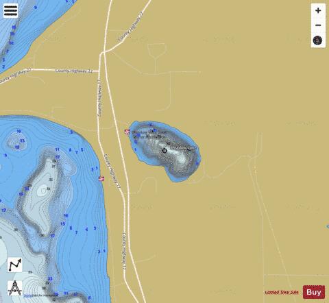 Meadow depth contour Map - i-Boating App