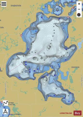 Big Cormorant depth contour Map - i-Boating App