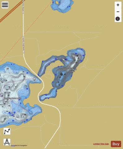 Little Hanging Horn depth contour Map - i-Boating App