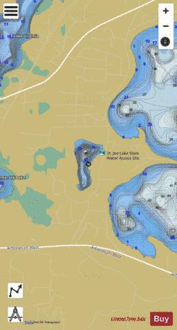 St. Joe depth contour Map - i-Boating App