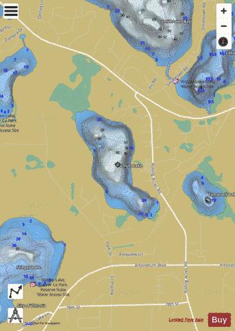 Schutz depth contour Map - i-Boating App