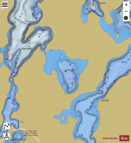 Ray depth contour Map - i-Boating App