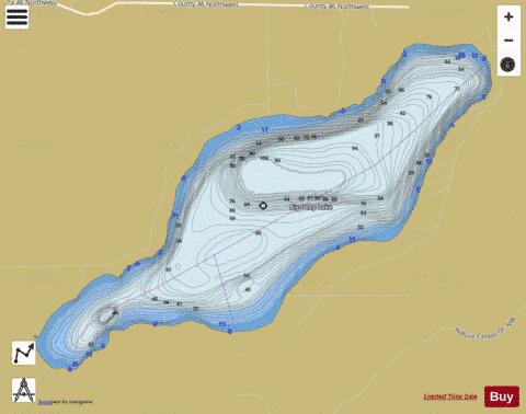 Big Deep depth contour Map - i-Boating App