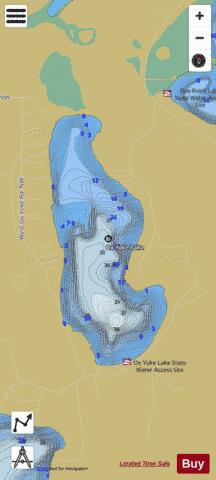 Ox Yoke depth contour Map - i-Boating App
