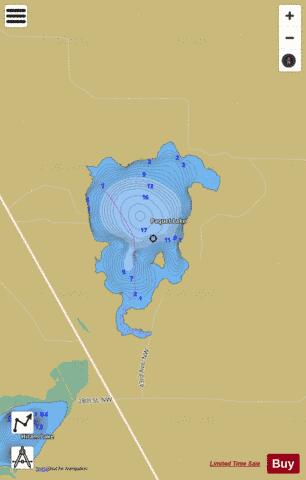Paquet depth contour Map - i-Boating App
