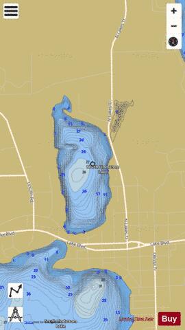 North Lindstrom depth contour Map - i-Boating App
