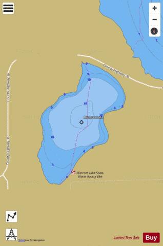 Minerva depth contour Map - i-Boating App