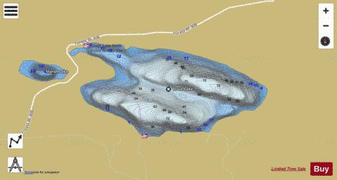 Trout depth contour Map - i-Boating App
