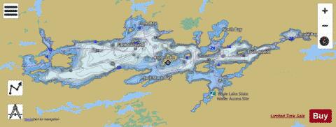 Brule depth contour Map - i-Boating App