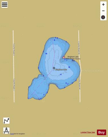 Bingham depth contour Map - i-Boating App