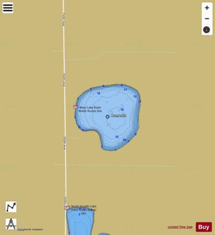 Bean depth contour Map - i-Boating App