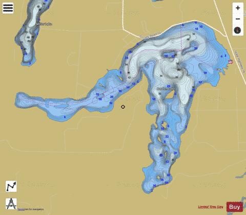 Borden depth contour Map - i-Boating App