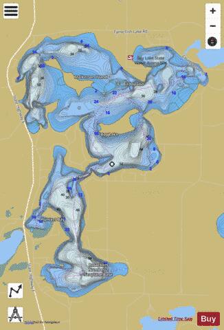 Bay depth contour Map - i-Boating App