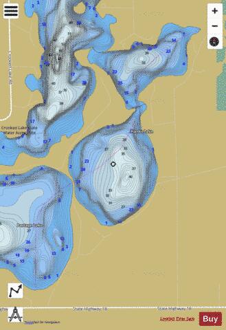Hanks depth contour Map - i-Boating App