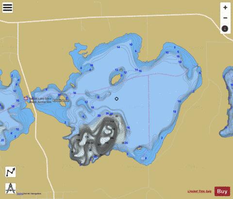 Rabbit (East Portion) depth contour Map - i-Boating App