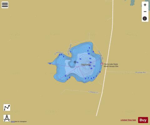 Perry depth contour Map - i-Boating App