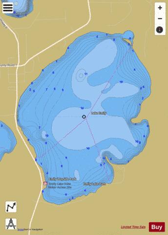 Emily depth contour Map - i-Boating App