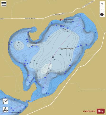 Upper Mission depth contour Map - i-Boating App