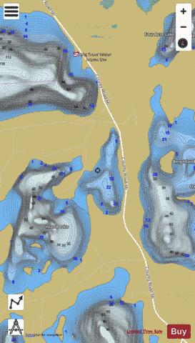 Loon depth contour Map - i-Boating App