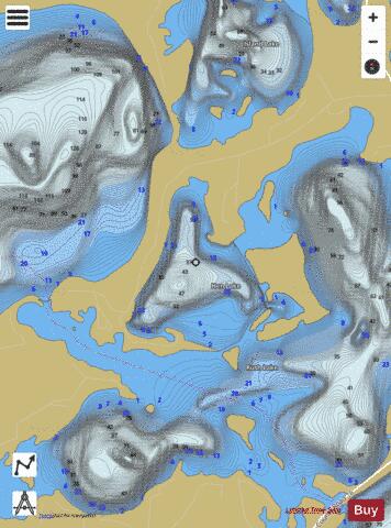 Hen depth contour Map - i-Boating App