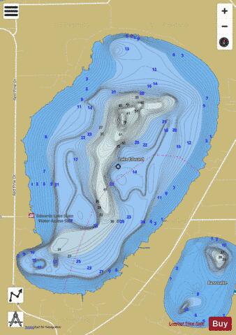 Edward depth contour Map - i-Boating App