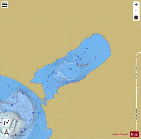 Arrowhead depth contour Map - i-Boating App