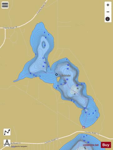 Clark depth contour Map - i-Boating App