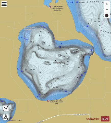 Lower Hay depth contour Map - i-Boating App