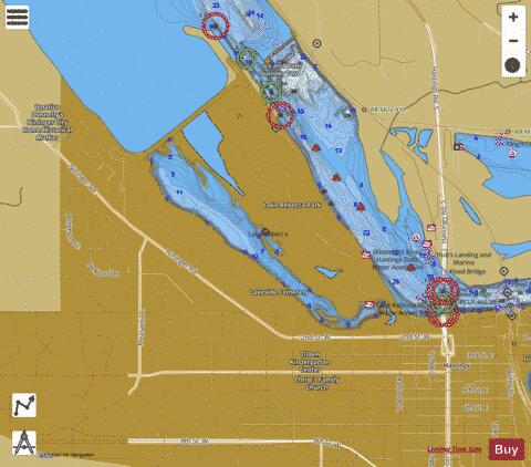 Rebecca depth contour Map - i-Boating App
