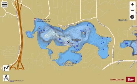 Crystal depth contour Map - i-Boating App