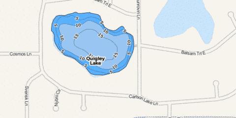 Carlson depth contour Map - i-Boating App