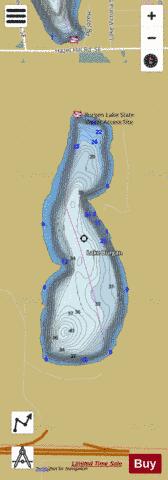 Burgen depth contour Map - i-Boating App