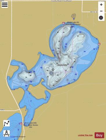 Maple depth contour Map - i-Boating App