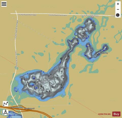 Mina depth contour Map - i-Boating App