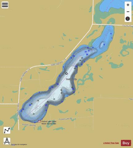 Pocket depth contour Map - i-Boating App
