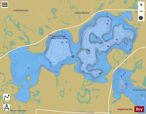 South Oscar depth contour Map - i-Boating App