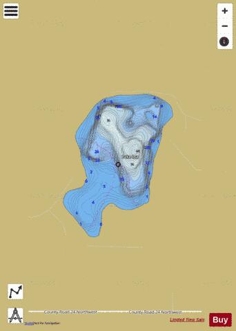 Ina depth contour Map - i-Boating App