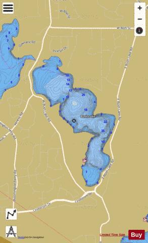 Bush depth contour Map - i-Boating App
