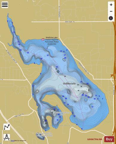 Medicine depth contour Map - i-Boating App
