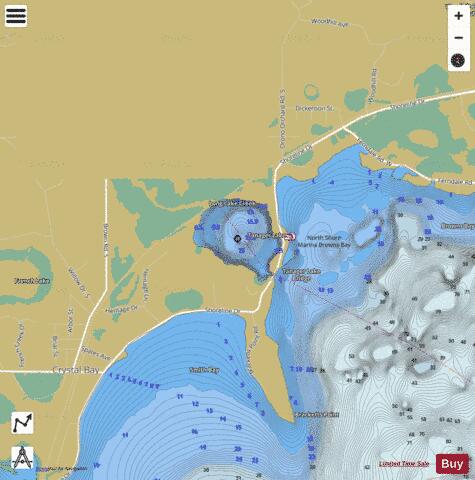 Tanager depth contour Map - i-Boating App